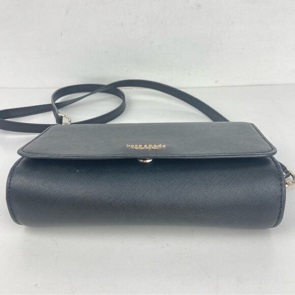 KATE SPADE Staci Small Flap Leather Crossbody in Black - Picture 6 of 15